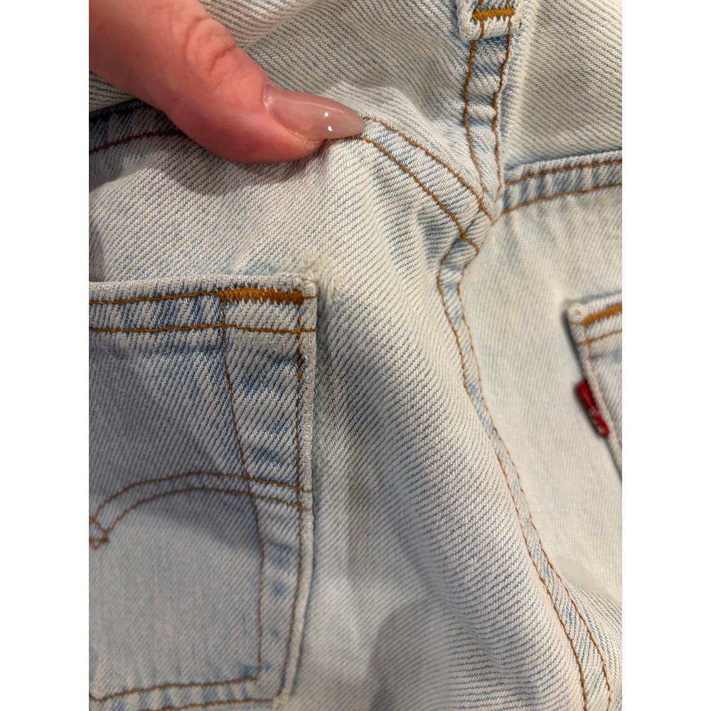 Vintage 90s Levi's 501 Cutoff Shorts Made in USA High Waisted Distressed Sz 30 - Picture 7 of 7